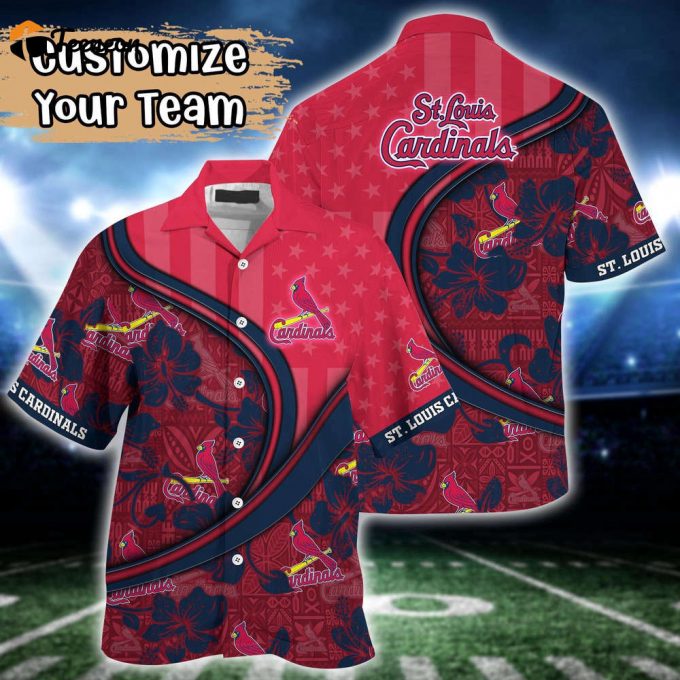 Customized Mlb St. Louis Cardinals Hawaiian Shirt Harmony Hues For Fans 1