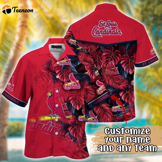 Customized Mlb St. Louis Cardinals Hawaiian Shirt Radiant Rhythms For Fans 1