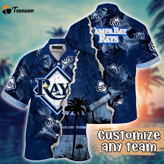 Customized Mlb Tampa Bay Rays Hawaiian Shirt Champion Chic Couture For Fans 1