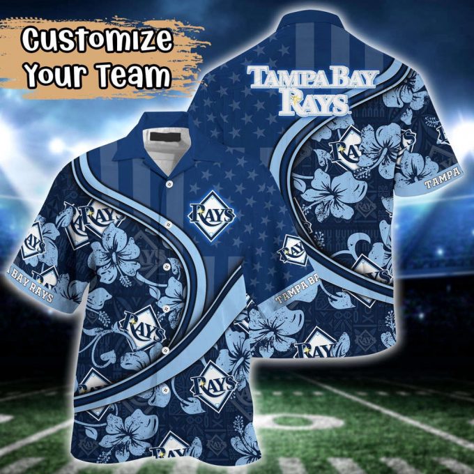 Customized Mlb Tampa Bay Rays Hawaiian Shirt Harmony Hues For Fans 2