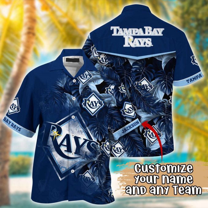 Customized Mlb Tampa Bay Rays Hawaiian Shirt Radiant Rhythms For Fans 2