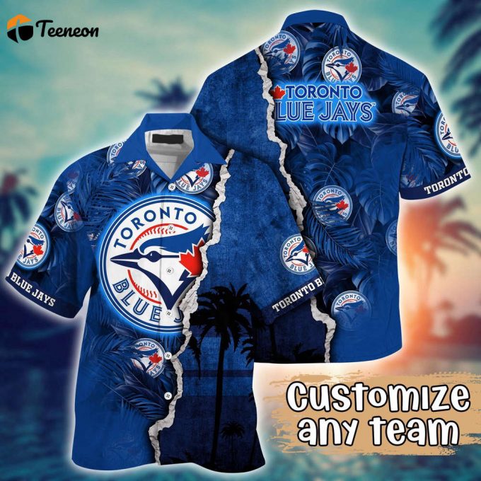 Customized Mlb Toronto Blue Jays Hawaiian Shirt Champion Chic Couture For Fans 1