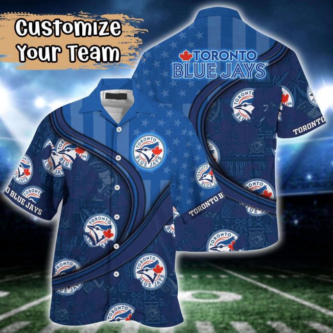 Customized Mlb Toronto Blue Jays Hawaiian Shirt Harmony Hues For Fans 2