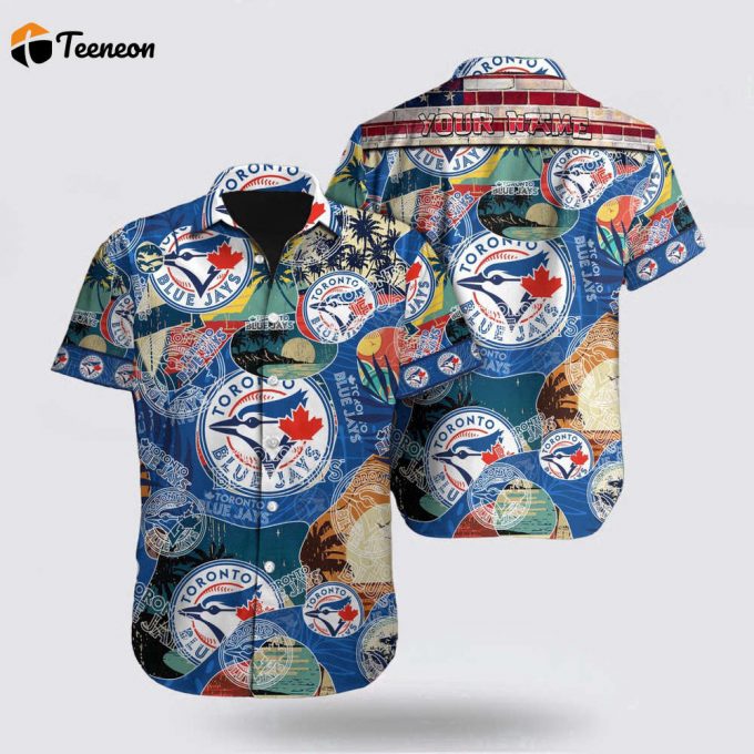 Customized Mlb Toronto Blue Jays Hawaiian Shirt Let Your Imagination Soar For Fan Mlb 1