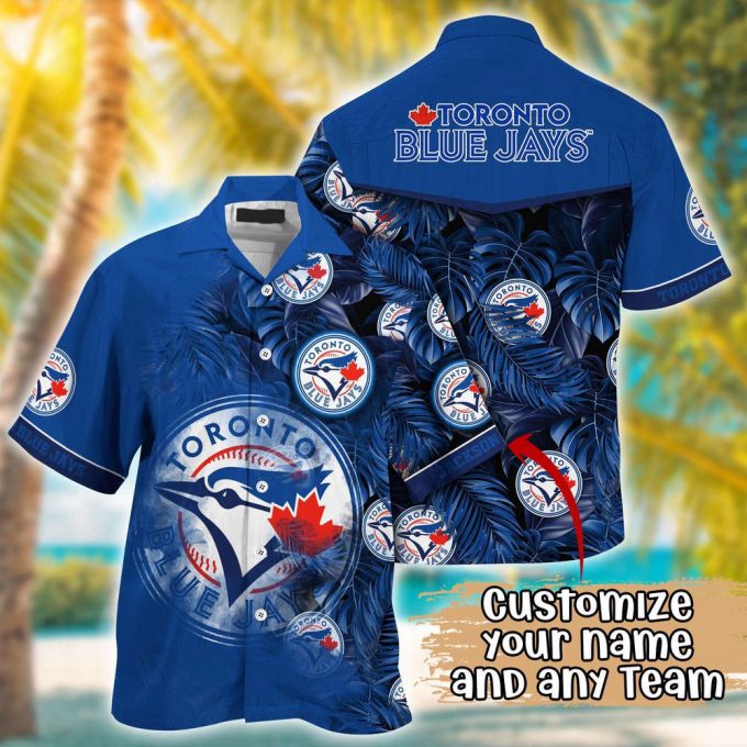 Customized Mlb Toronto Blue Jays Hawaiian Shirt Radiant Rhythms For Fans 2