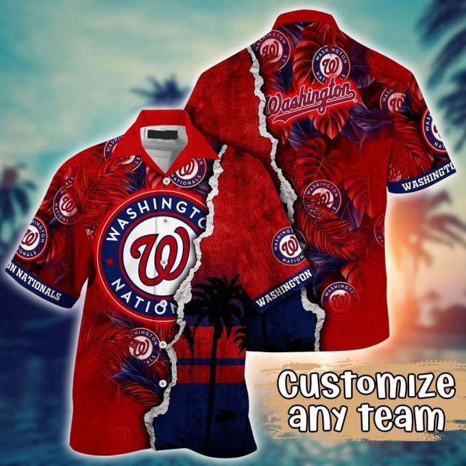 Customized Mlb Washington Nationals Hawaiian Shirt Champion Chic Couture For Fans 2