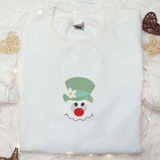 Cute Face Snowman Embroidered Hoodie &Amp; Christmas T-Shirt - B Gift For Men Women Gift Ideas For A F Gift For Men Women Season 2