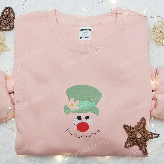 Cute Face Snowman Embroidered Hoodie &Amp; Christmas T-Shirt - B Gift For Men Women Gift Ideas For A F Gift For Men Women Season 5