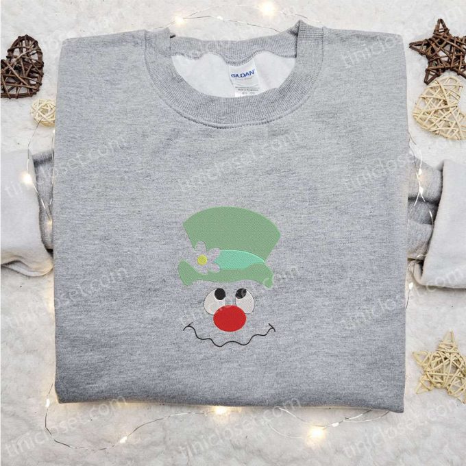 Cute Face Snowman Embroidered Hoodie &Amp; Christmas T-Shirt - B Gift For Men Women Gift Ideas For A F Gift For Men Women Season 6