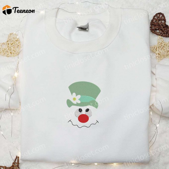 Cute Face Snowman Embroidered Hoodie &Amp;Amp; Christmas T-Shirt - B Gift For Men Women Gift Ideas For A F Gift For Men Women Season 1