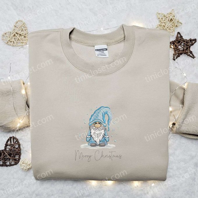 Cute Gnome Christmas Embroidered Hoodie &Amp; Shirt: B Gift For Men Women Gift Ideas For A F Gift For Men Women Season 2