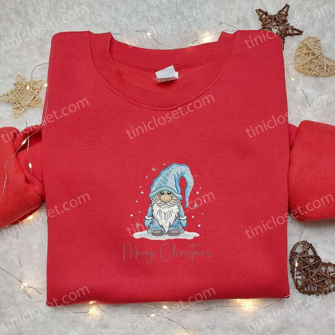 Cute Gnome Christmas Embroidered Hoodie &Amp; Shirt: B Gift For Men Women Gift Ideas For A F Gift For Men Women Season 4