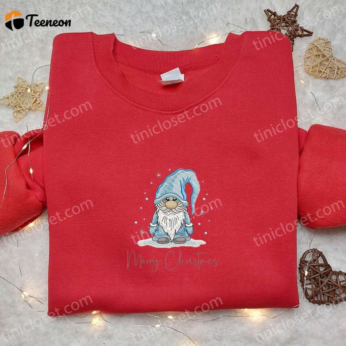 Cute Gnome Christmas Embroidered Hoodie &Amp;Amp; Shirt: B Gift For Men Women Gift Ideas For A F Gift For Men Women Season 1