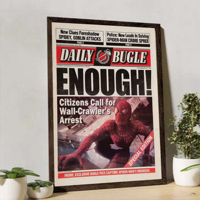 Daily Bugle Spider-Man 1 Poster For Home Decor Gift, Wall Art 2