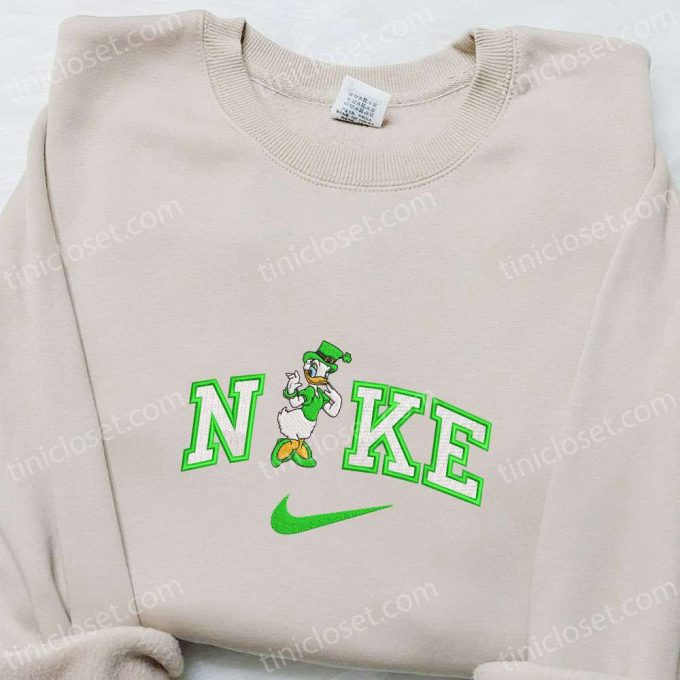 Daisy Duck Saint Patrick X Nike Embroidered Shirt &Amp; Hoodie: Disney Characters For Saint Patrick’s Day 5