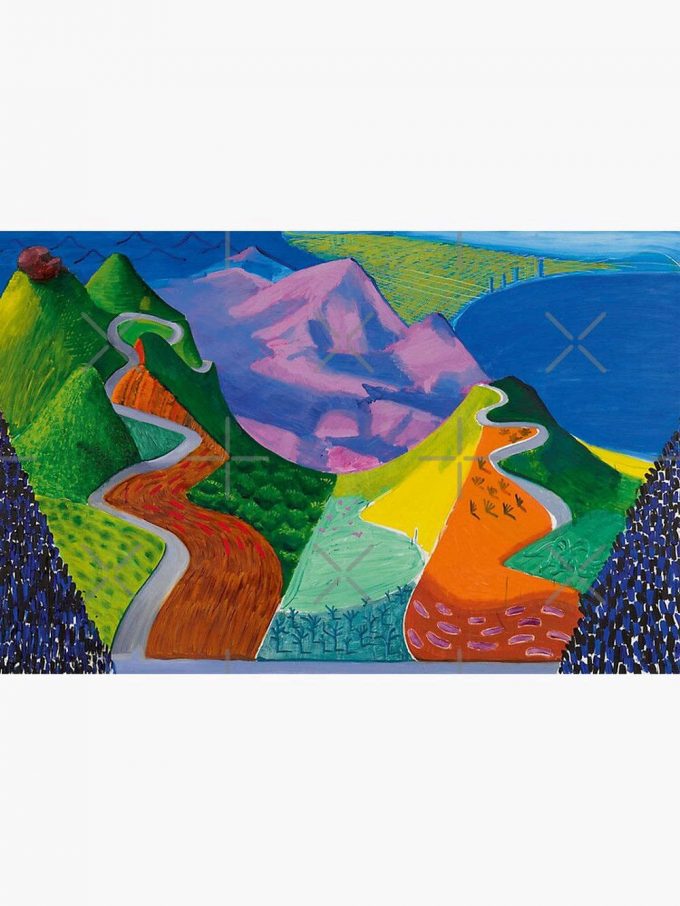 David Hockney Pacific Coast Highway Premium Matte Vertical Poster For Home Decor Gift 2