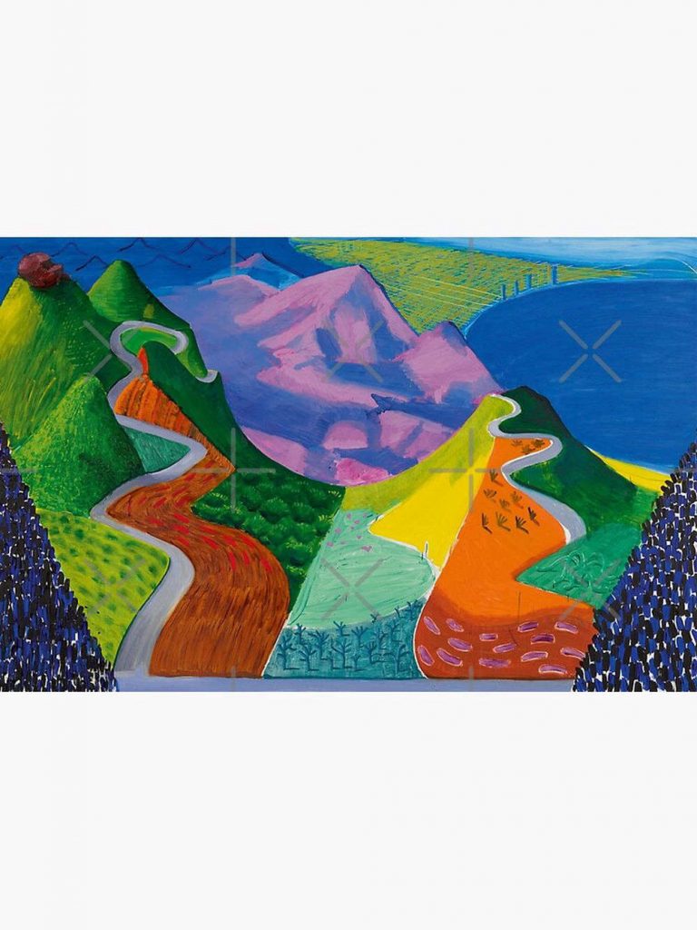 David Hockney Pacific Coast Highway Premium Matte Vertical Poster For Home Decor Gift 5