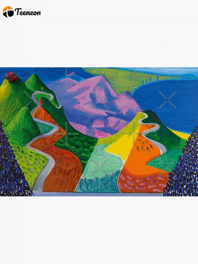 David Hockney Pacific Coast Highway Premium Matte Vertical Poster For Home Decor Gift 1