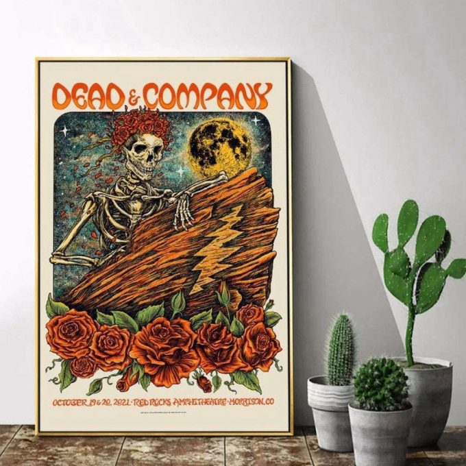 Dead And Company Red Rocks Poster For Home Decor Gift 2