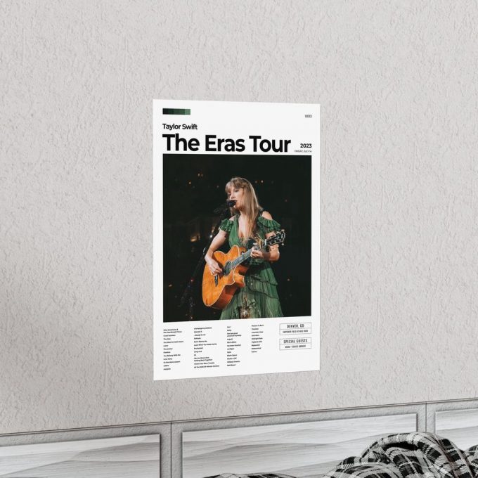 Denver Night 1, The Eras Tour Setlist Poster For Home Decor Gift Print, 6