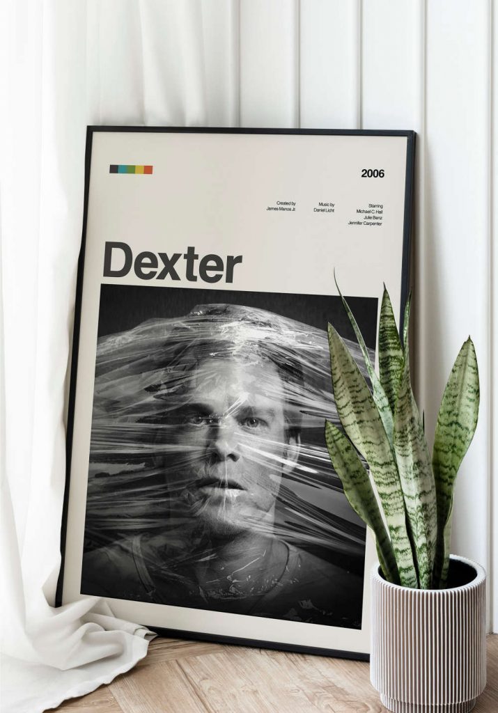 Dexter Tv Series Poster For Home Decor Gift Mid Century Tv Series Poster For Home Decor Gift Print 25