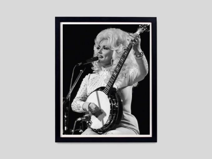 Dolly Parton Playing Banjo Poster For Home Decor Gift 2