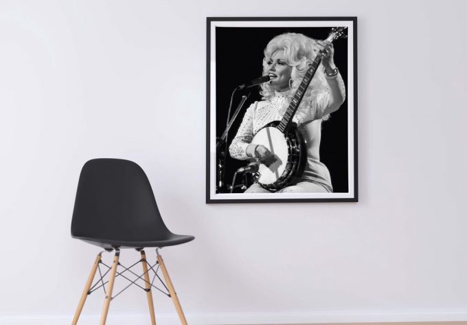 Dolly Parton Playing Banjo Poster For Home Decor Gift 5