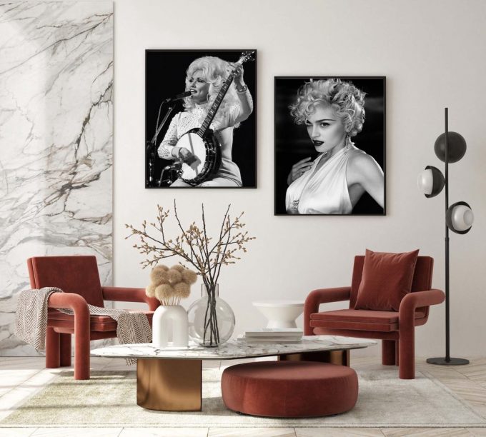 Dolly Parton Playing Banjo Poster For Home Decor Gift 6