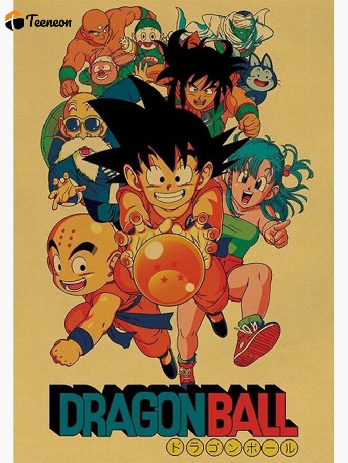 Dragon Ball Vintage Premium Matte Vertical Poster For Home Decor Gift 1