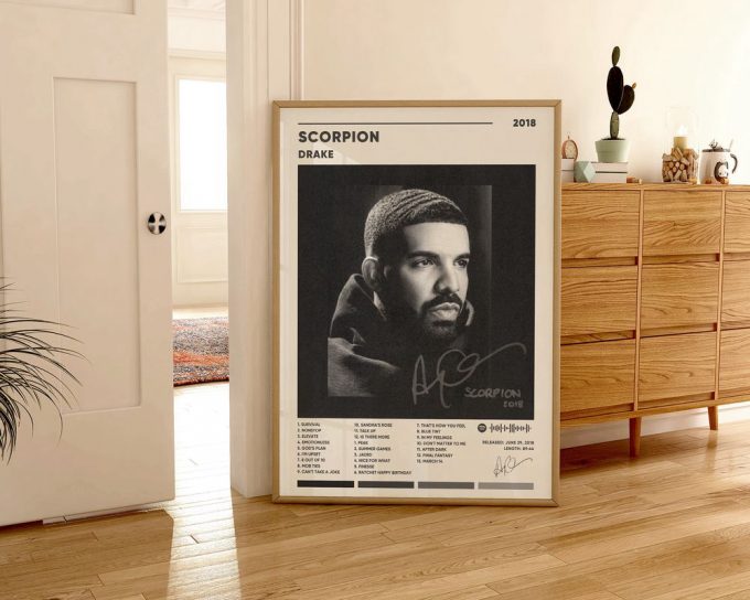 Drake Scorpion Album Cover Poster For Home Decor Gift, Drake Scorpion Poster For Home Decor Gift 2