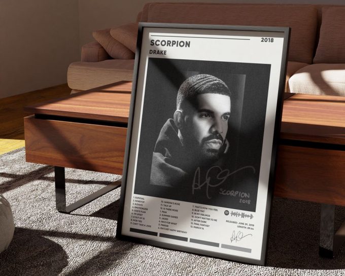 Drake Scorpion Album Cover Poster For Home Decor Gift, Drake Scorpion Poster For Home Decor Gift 4