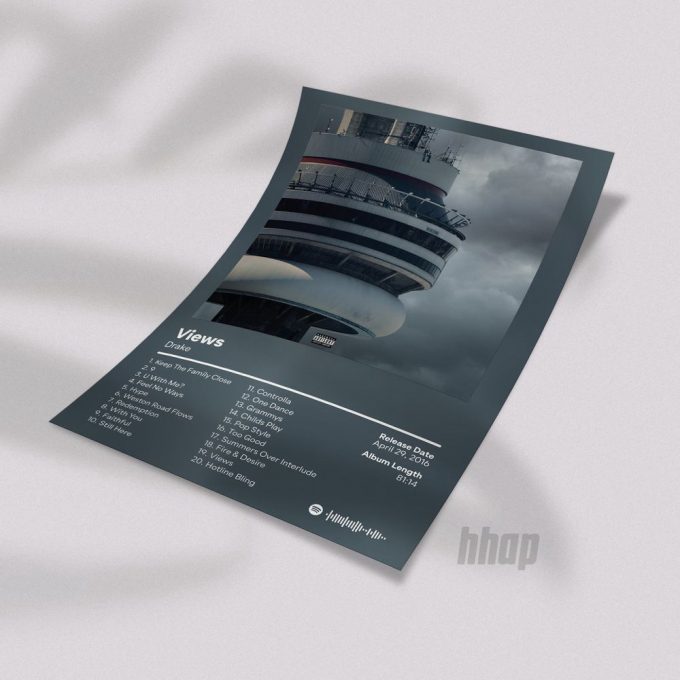 Drake - Views - Album Cover Poster For Home Decor Gift 3