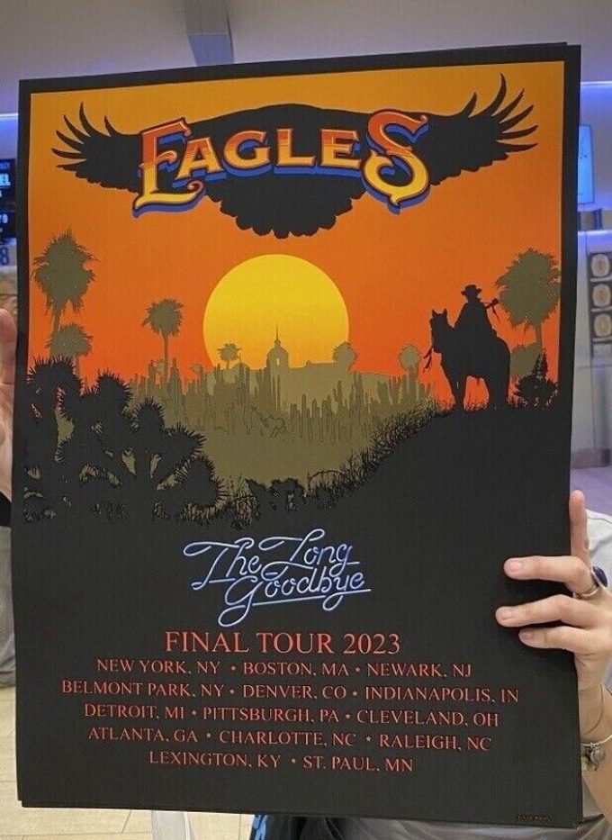 Eagles The Long Goodbye 2023 Final Tour Poster For Home Decor Gift 2