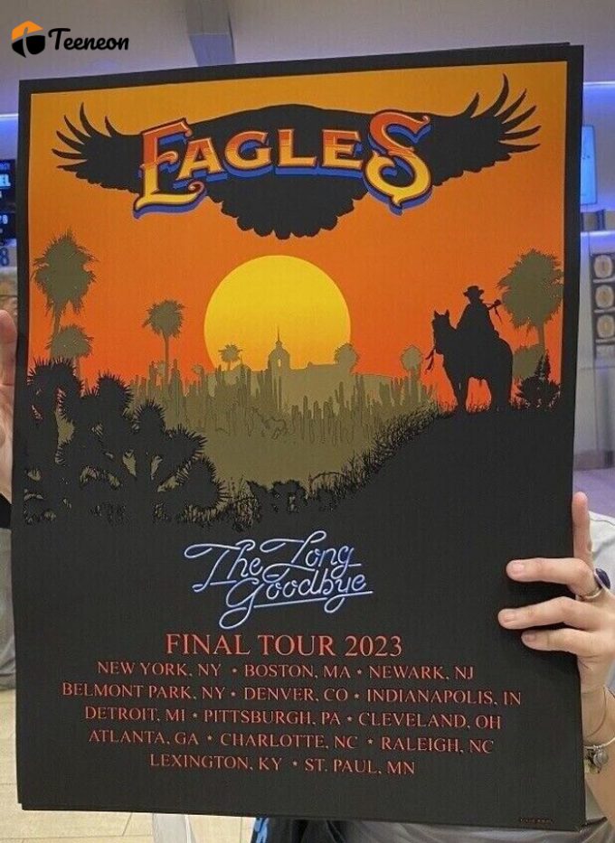 Eagles The Long Goodbye 2023 Final Tour Poster For Home Decor Gift 1