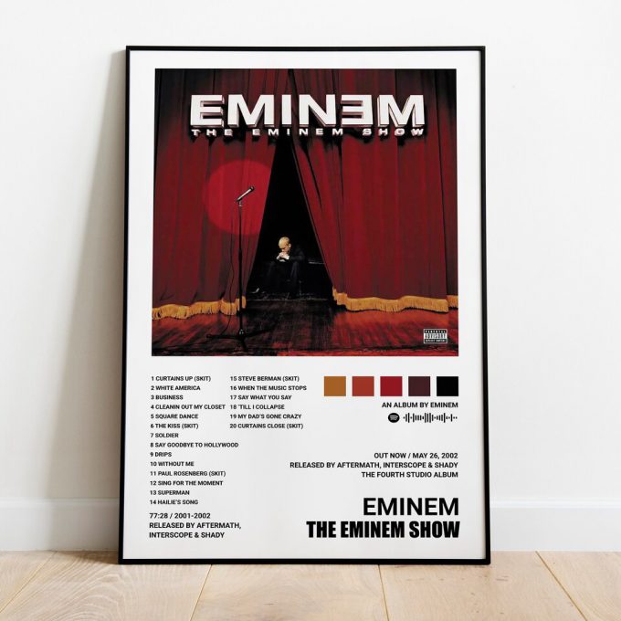 Eminem Poster For Home Decor Gifts / The Eminem Show Poster For Home Decor Gift, Album Cover Poster For Home Decor Gift Poster For Home Decor Gift Print Wall Art 2