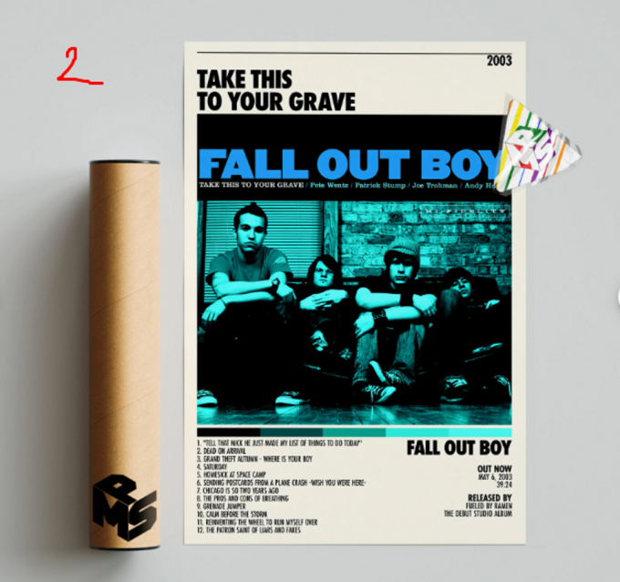 Fall Out Boy Poster For Home Decor Gift | Take This To Your Grave Poster For Home Decor Gift 2