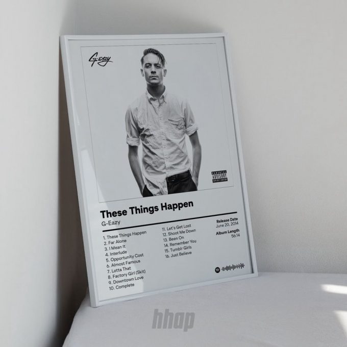 G Eazy - These Things Happen - Album Cover Poster For Home Decor Gift 2