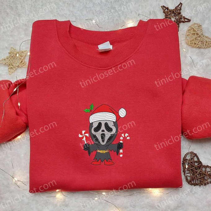 Spooky Meets F Gift For Men Women: Ghostface Xmas Shirt Halloween Hoodie &Amp; Christmas Sweatshirt 6