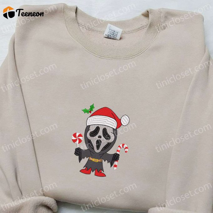 Spooky Meets F Gift For Men Women: Ghostface Xmas Shirt Halloween Hoodie &Amp;Amp; Christmas Sweatshirt 1