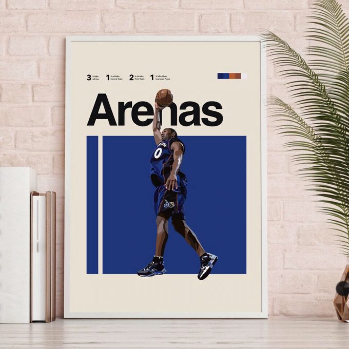 Gilbert Arenas Poster For Home Decor Gift, Washington Wizards Art Premium Matte Vertical Poster For Home Decor Gifts 3