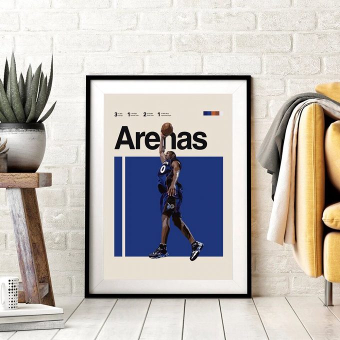 Gilbert Arenas Poster For Home Decor Gift, Washington Wizards Art Premium Matte Vertical Poster For Home Decor Gifts 9