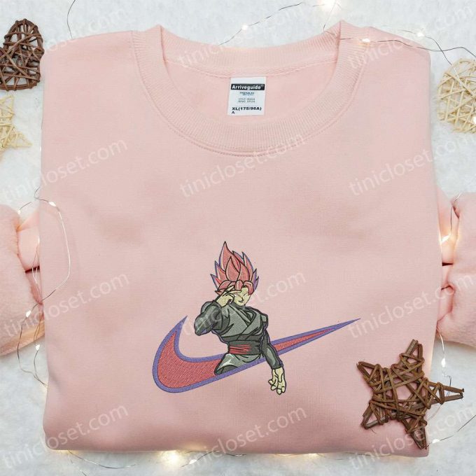 Goku Super Saiyan Rose X Swoosh Hoodie: Cool Anime Clothing Perfect Family Gift 4