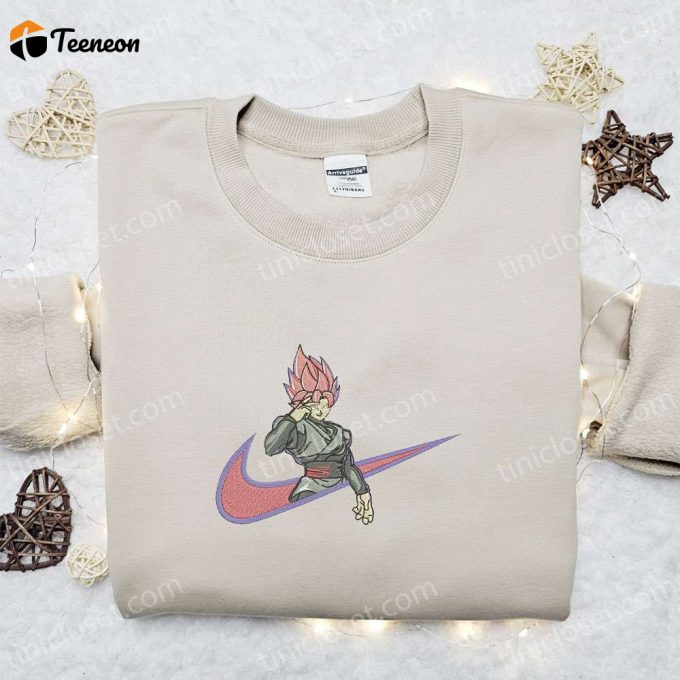 Goku Super Saiyan Rose X Swoosh Hoodie: Cool Anime Clothing Perfect Family Gift 1