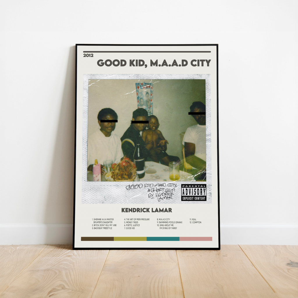 Good Kid, M.a.a.d City – Retro Music Album Poster - Gift For Home Decor - Gift For Home Decor 7