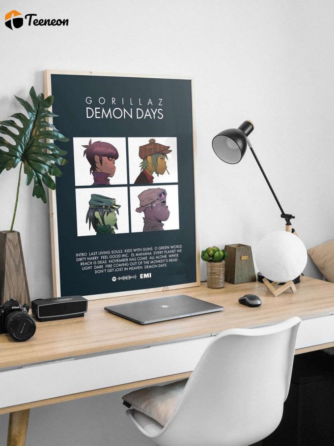 Gorillaz 'Demon Days' Album Poster For Home Decor Gift 1