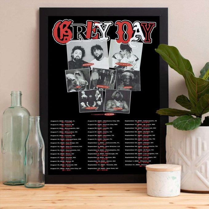 Grey Day Tour 2022 Suicideboys Poster For Home Decor Gift, Grey Day Tour Suicideboys Tour Poster For Home Decor Gift 2