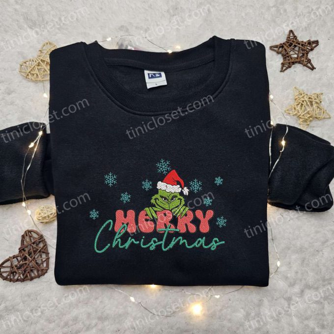 Grinch Merry Christmas Snowflakes Shirt &Amp; Hoodie: B Gift For Men Women Gifts For Family 2