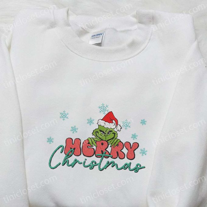 Grinch Merry Christmas Snowflakes Shirt &Amp; Hoodie: B Gift For Men Women Gifts For Family 3