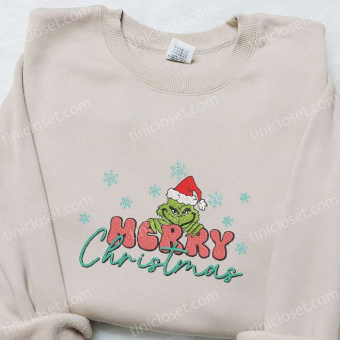 Grinch Merry Christmas Snowflakes Shirt &Amp; Hoodie: B Gift For Men Women Gifts For Family 6