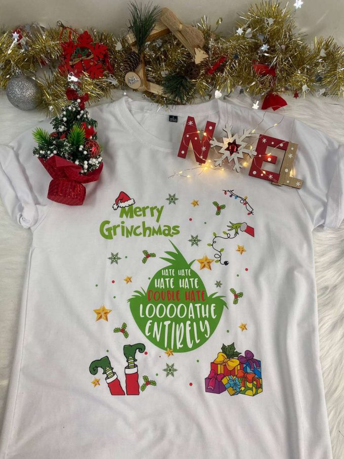 Spread Holiday Cheer With Our Grinch Merry Grinchmas Shirt - Perfect For Festive Celebrations! 2